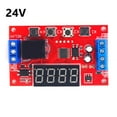 Arkzeo DC 5V/12V/24V 10A Adjustable Time Delay Relay Module Timer