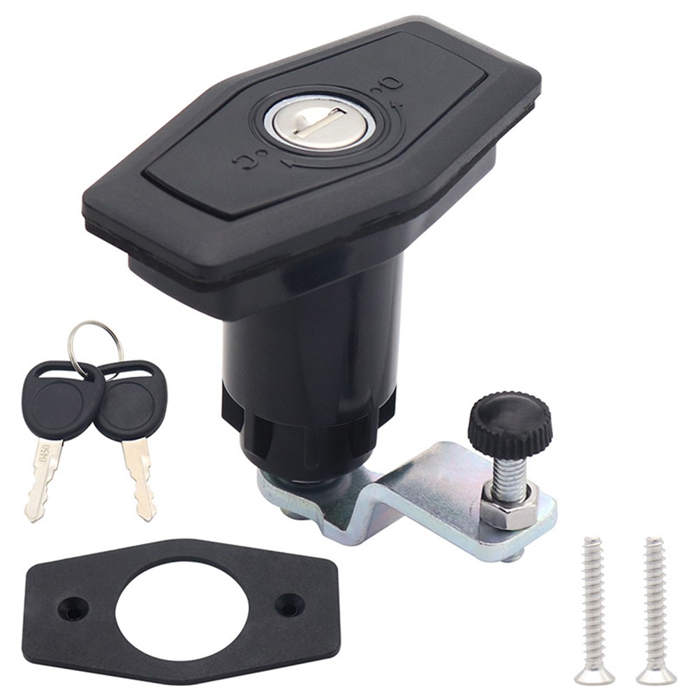 Arkzeo Door Lock with 2 Keys Compartment Door Cabinet Push Caravan Camper Door Lock