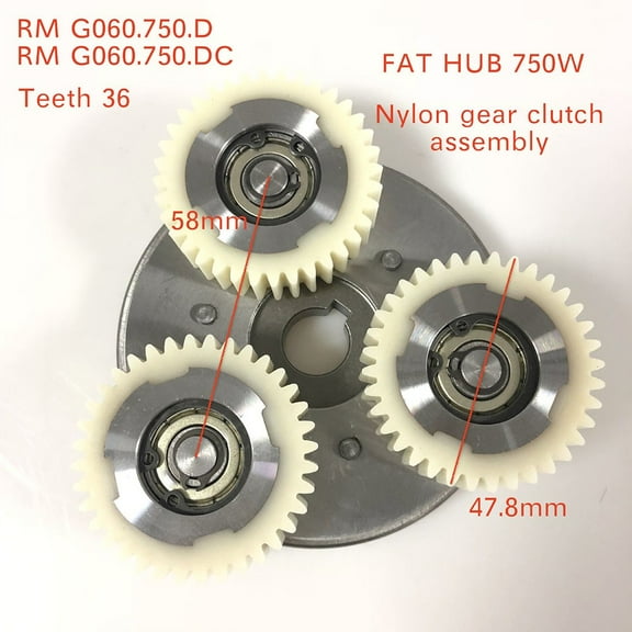 Arkzeo For Bafang Hub Motor G060 48V750W 48V500W Motor 36T Gear Set Fat Motor Gear