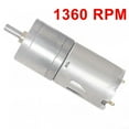 thumbnail image 1 of Arkzeo JGA25-370 12V Geared Motor DC Motor Electric Gear Motor High Torque 1360 RPM, 1 of 7