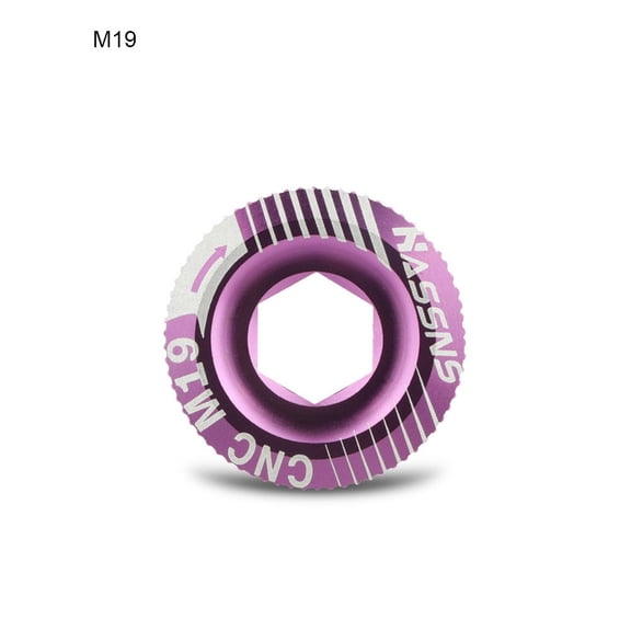 Arkzeo M19 Threaded Screws Compatible with Ixf Lebycle and Other Brands Of Hollow Integrated Crankset Upgrade Your Bike Now Purple M19