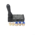 thumbnail image 1 of Arkzeo Pneumatic Hand Pull Valve 4H210-08 5 Port 2 Position With 6mm OD Tube Connecter, 1 of 9