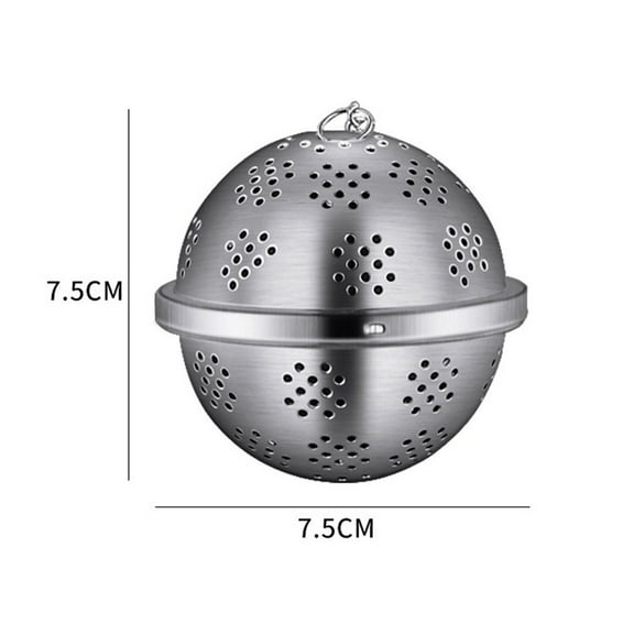 Arkzeo Tea Strainer Mesh Tea Filter Spice Ball with Chain 304 Stainless Steel Infuser M