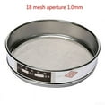thumbnail image 1 of Arkzeo Test Sieve 20cm Chrome Mesh Sieve Sample Inspection Medicine Test Sieve 304 Stainless Steel Mesh Bottom Screen Accessories 18 Mesh, 1 of 8