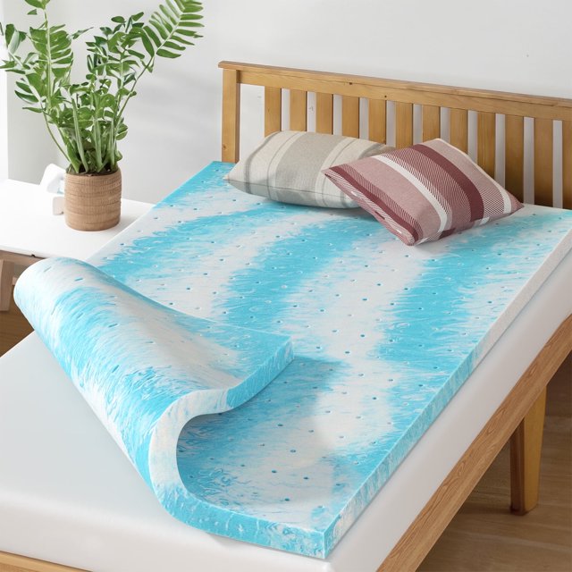 Susalt Mattress Pad,Twin XL Size Memory Foam Mattress Topper,Foldable