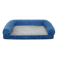 Arlee Orthopedic Rectangle Bolster Sofa and Couch Style Pet Bed for