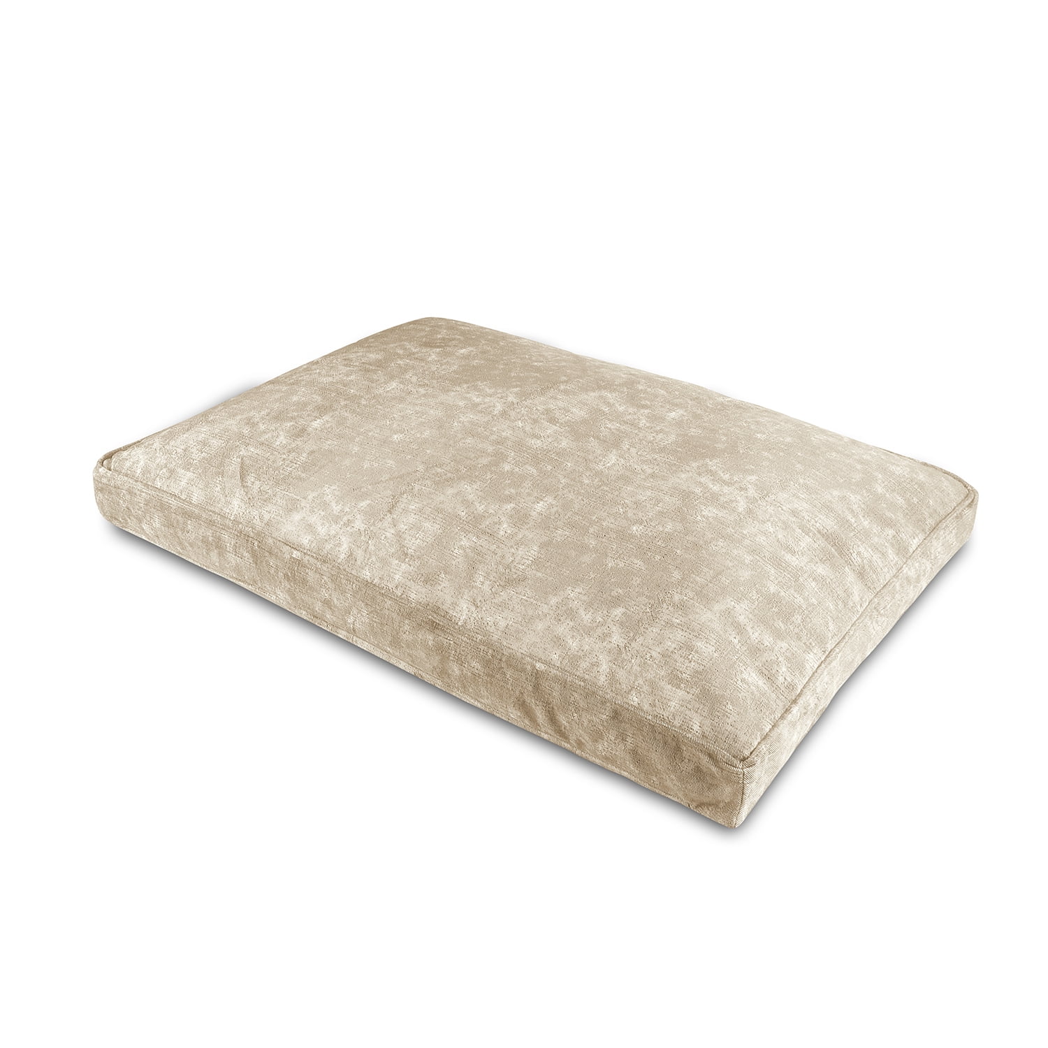 Medium Tan Orthopedic Foam Rectangle Dog Bed