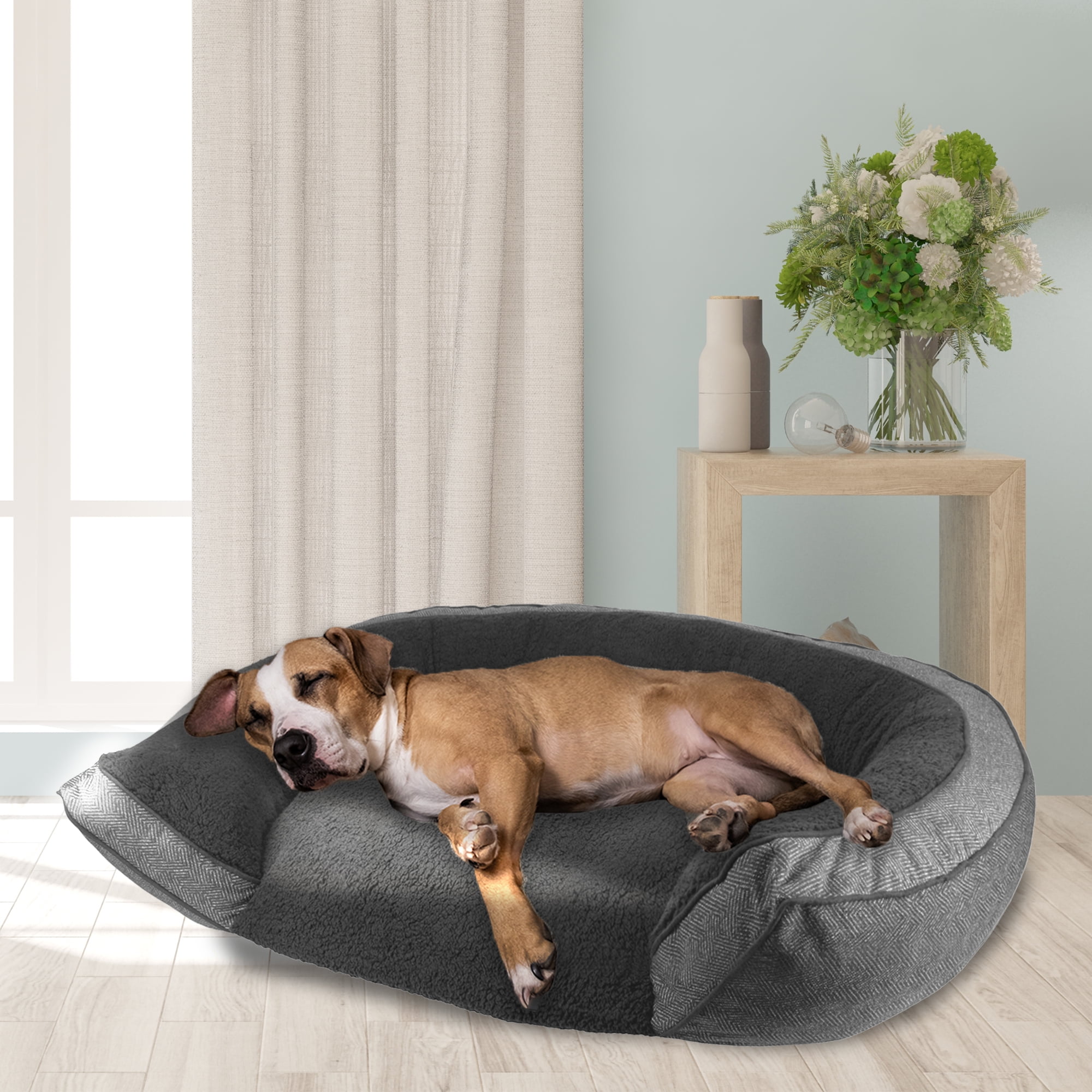 Arlee Step In Orthopedic Chew Resistant Eco-Friendly Memory Foam Pet Bed
