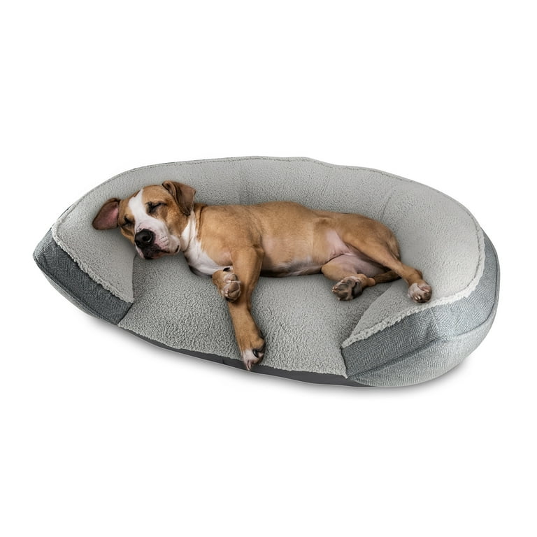 Arlee Step In Oval Round Cuddler Pet Dog Bed Memory Foam Chew Resistant Large Extra Large choose your color