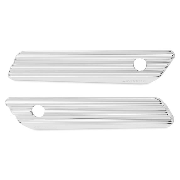 Arlen Ness 03-609 Saddlebag Latch Covers - 10-Gauge - Chrome