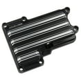 thumbnail image 1 of Arlen Ness 10-Gauge Billet Black Top Transmission Cover (03-853), 1 of 2