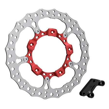 Arlen Ness 14" Billet Big Red Right Front Brake Rotor (300-007)