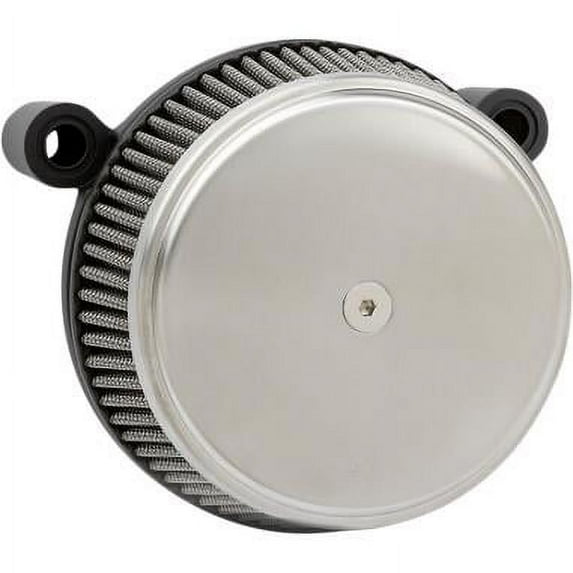 Arlen Ness 18-742 Big Sucker Stage I Air Filter Kit - Brushed Stainless - Red Filter