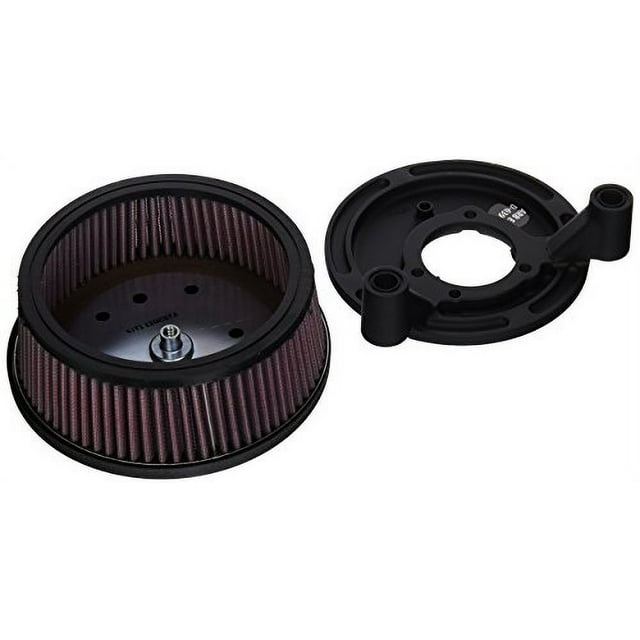 Arlen Ness 18-820 Black Big Sucker Stage II Air Filter Kit with Cover