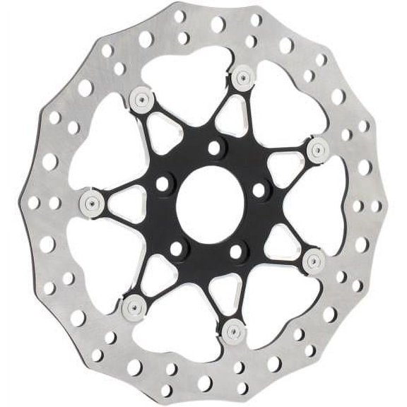 Arlen Ness 33-10101-202 11.8in. Two-Piece Floating Front Brake Rotor - Procross Black