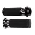 thumbnail image 1 of Arlen Ness Deep Cut Fusion Black Fly-by-Wire Grips (07-319), 1 of 1