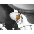 thumbnail image 1 of Arlen Ness Deep Cut Turn Signals with Fire Ring LED   Amber Lens - Chrome Finish - Amber LED - Dual Filament 12-766, 1 of 1