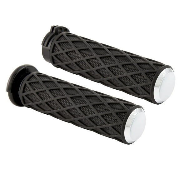 Arlen Ness Diamond Chrome Fly-by-Wire Grips (500-008)