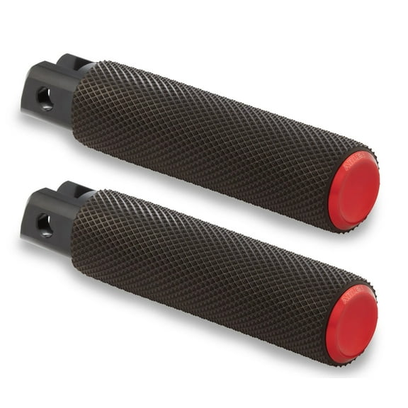 Arlen Ness Knurled Red Footpegs (07-954)