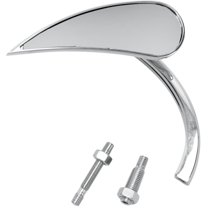 HUGETIGE Universal Motorcycle Handlebar Mirrors - 10mm Bolt, 2 Pack Black Convex Rear View Mirrors For Harley Kawasaki Suzuki