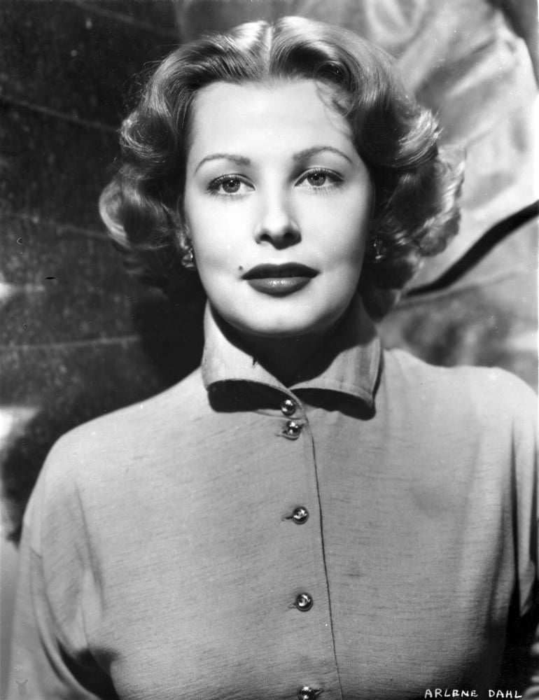 Arlene Dahl Close Up in Black and White Portrait Photo Print (24 x 30