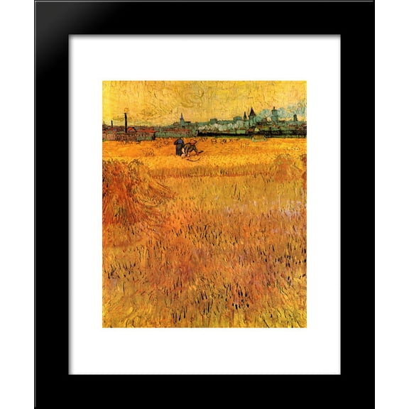 Arles View from the Wheat Fields 20x24 Framed Art Print by Vincent van Gogh