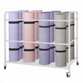 thumbnail image 1 of Arlifo Yoga Mat Storage Rack Yoga Mat Holder with Wheels Home Gym Storage Cart for Dumbbell Kettlebells Yoga Blocks Foam Roller, 1 of 6