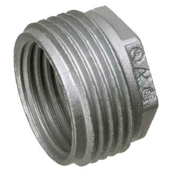 Arlington 536, 2"" x 1-1/2"", Silver, Die-Cast, Conduit Reducing Bushing, 1pc