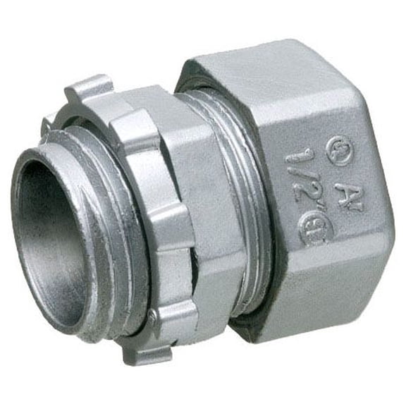 Arlington 824, EMT Connector, 1-1/2In Emt Comp. Conn., 1 PC