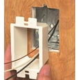 Arlington BE125 Electrical Outlet Box Extender, 1Gang, White, 25Pack