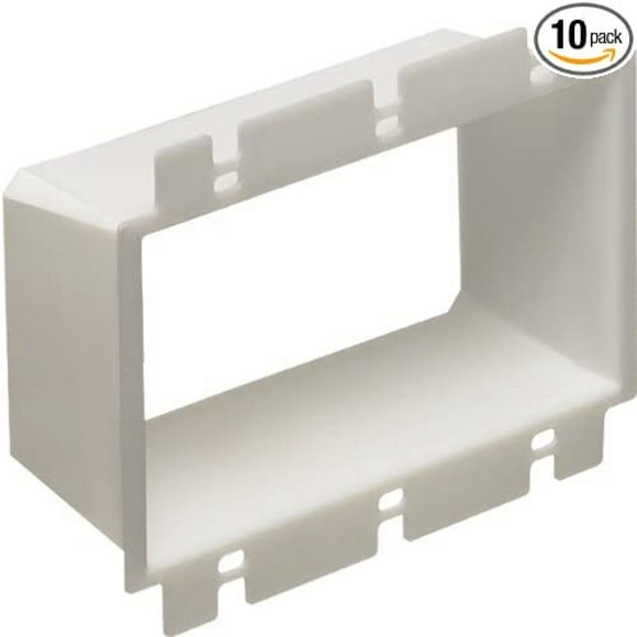 Arlington BE3 Outlet Box Extender, 3-Gang, 10-Pack
