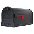 thumbnail image 1 of Arlington Classic Galvanized Steel Post Mount Mailbox, Black, 1 of 1