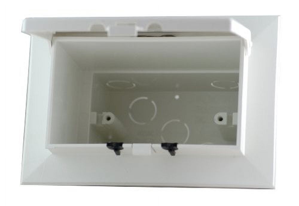 Arlington DBHB1W1 Recessed Outlet Box Wall Plate Kit for New Brick