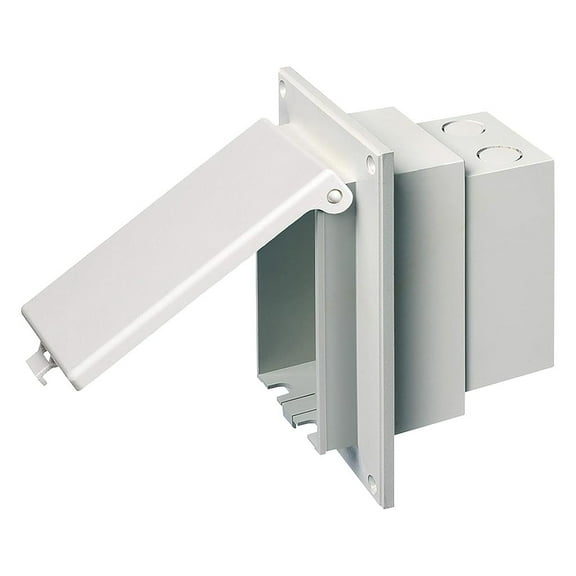 Arlington DBVR1W Low Profile Box with Weatherproof Cover, Single Gang