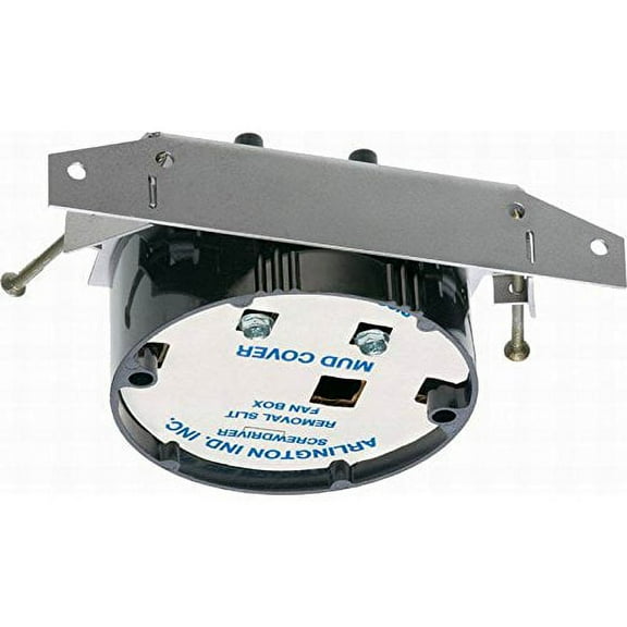 Arlington FB417SLP Plastic Ceiling Fan/Fixture Mounting Box 2.906 Inch 20 Cubic-Inch