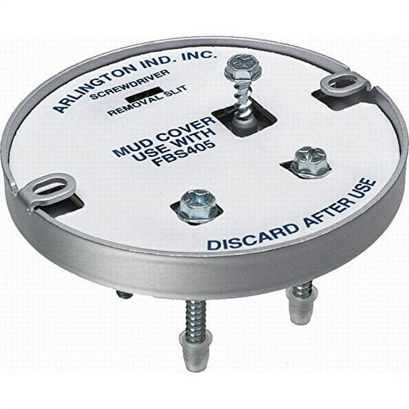 Arlington FBS407 Steel Pan Ceiling Fan/Fixture Mounting Box 4.25 Inch x 0.66 Inch 8 Cubic-Inch