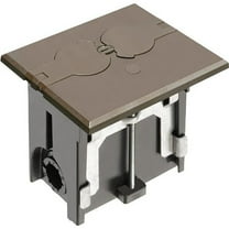 Arlington FLBAF101 Adjustable Floor Box with Outlet and Flip Lids
