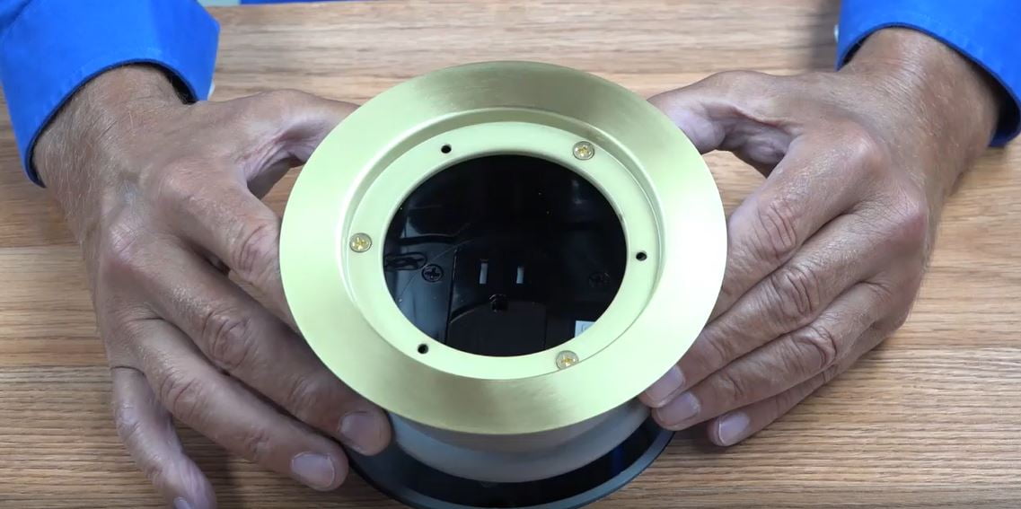 Arlington FLBC4580 Recessed Power and Data Round Floor Box for Existing