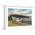 thumbnail image 1 of Art.com Arlington Heights, Illinois - Horse Race at Arlington Race Track Art Print by Lantern Press, White Frame Wall Art, 29" x 21", 1 of 5