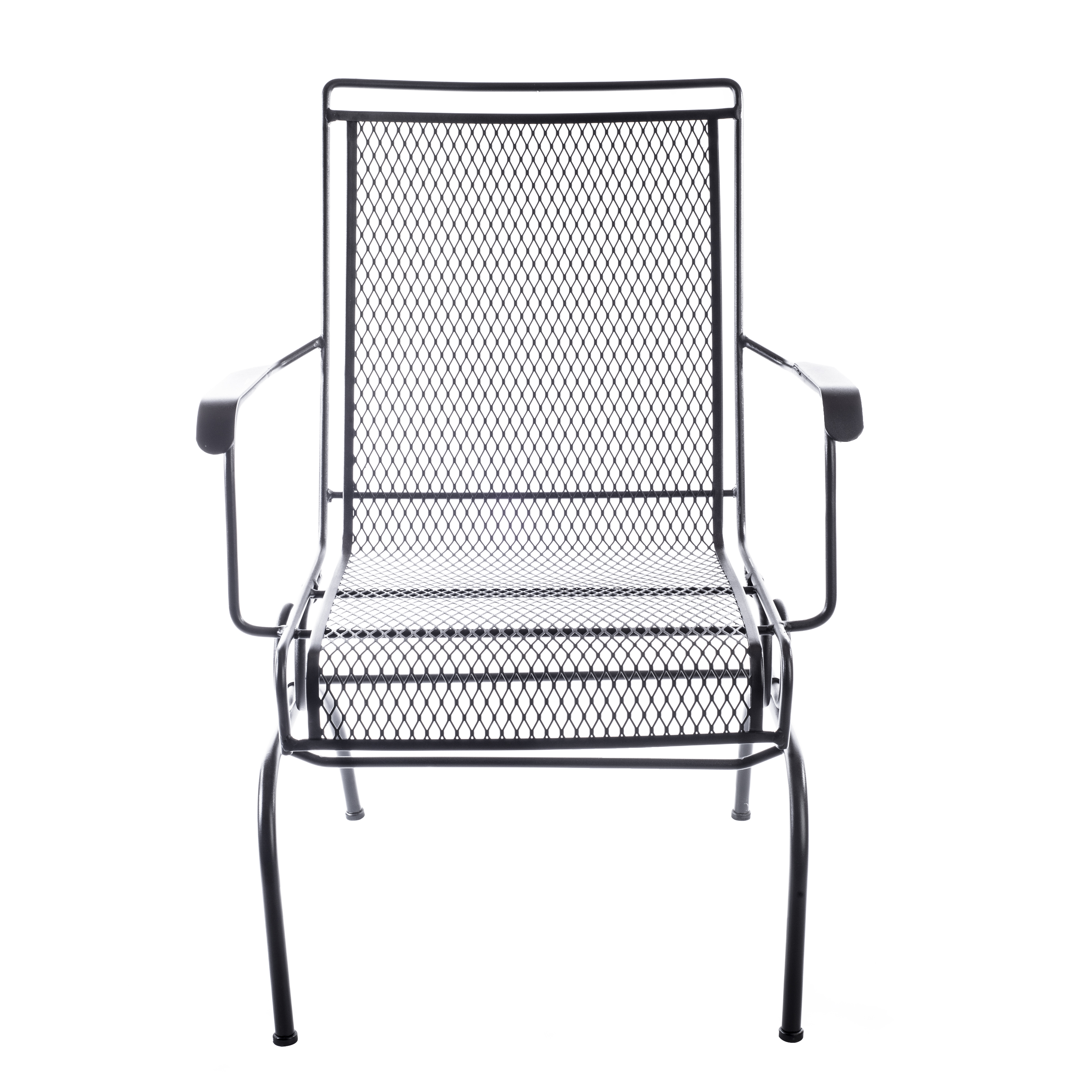 Arlington House Wrought Iron Outdoor Action Dining Chair, Charcoal - image 1 of 5