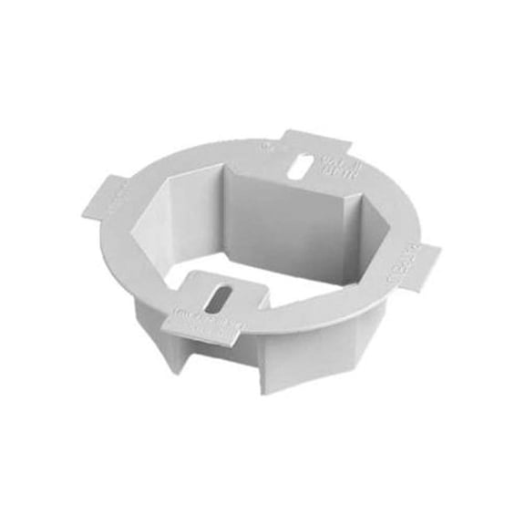 Arlington Industries Arlington BE1R Plastic 1-Gang Ceiling Box Extender 4.35 Inch x 1.5 Inch, COLOR - pack of 4