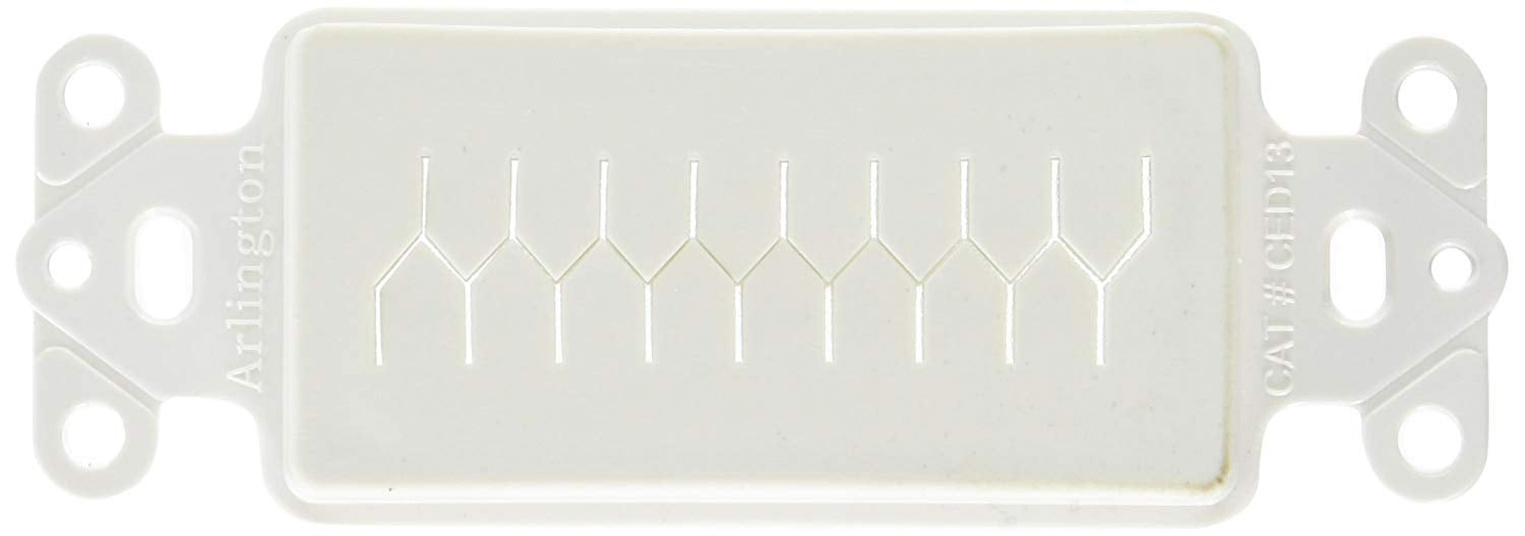 White Plastic Low Voltage Cable Entry Device with Slotted Cover