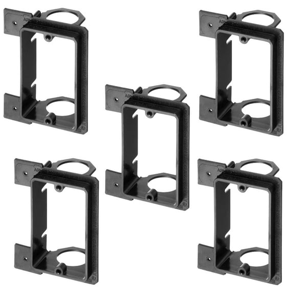 Arlington LVMB1 1-Gang Low Voltage Mounting Bracket for New Construction - 5 Pack