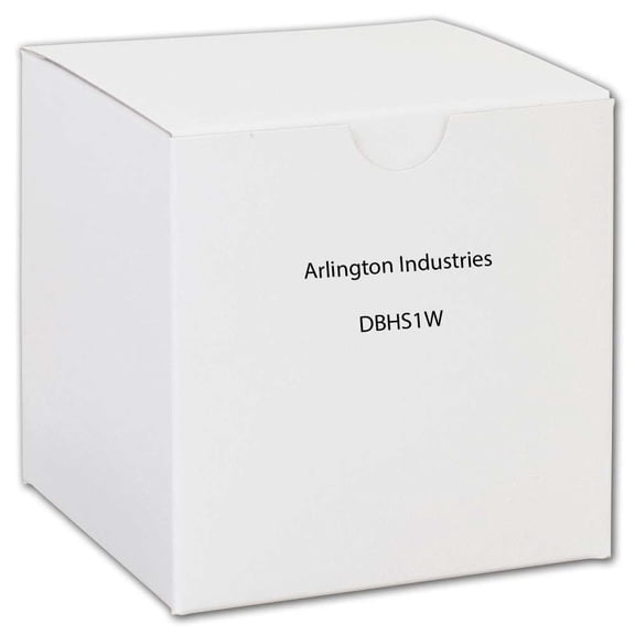 Arlington DBHS1W Textured UV Rated Plastic 1-Gang Recessed Non-Metallic Low Profile Box 9.058 Inch x 7.012 Inch x 5.16 Inch 22 Cubic-Inch In-Box