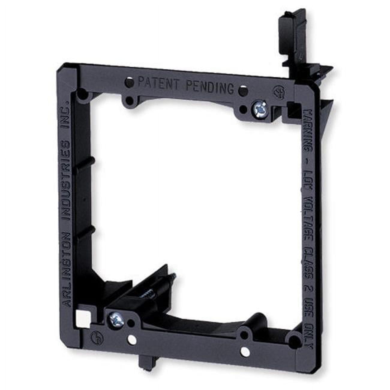 Arlington Black Plastic 2-Gang Low Voltage Mounting Bracket