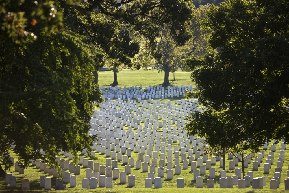 Arlington National Cemetery Arlington Virginia USA Canvas Art - Terry MooreStocktrek Images (18 x 12)