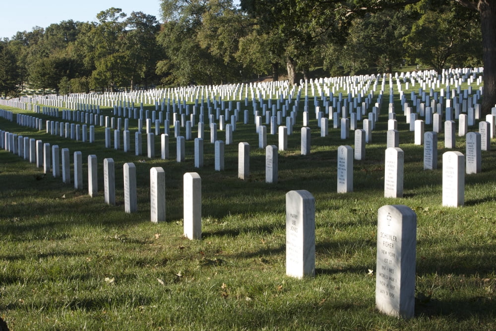 Arlington National Cemetery Arlington Virginia USA Canvas Art - Terry MooreStocktrek Images (35 x 23)