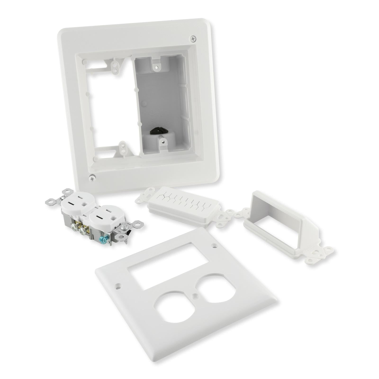 Arlington Recessed TV Box Kit for Power & Low-Voltage (TVBR505K ...