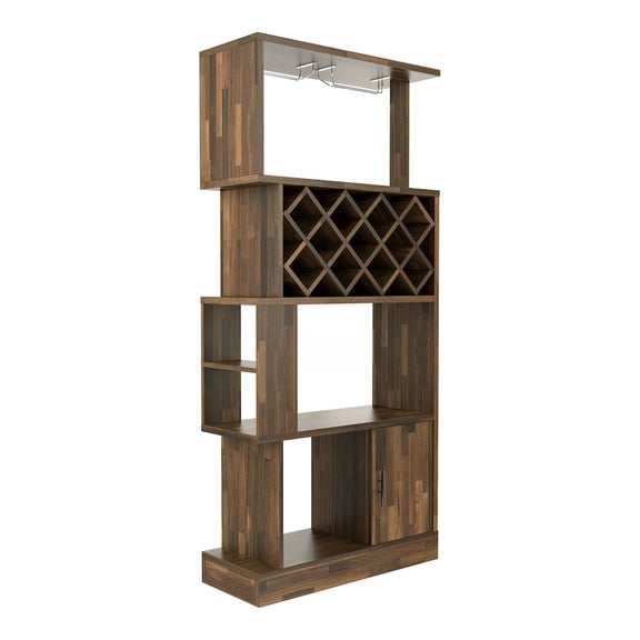 ENITIAL STAR Arlo 11-Bottle Wood Wine Cabinet
