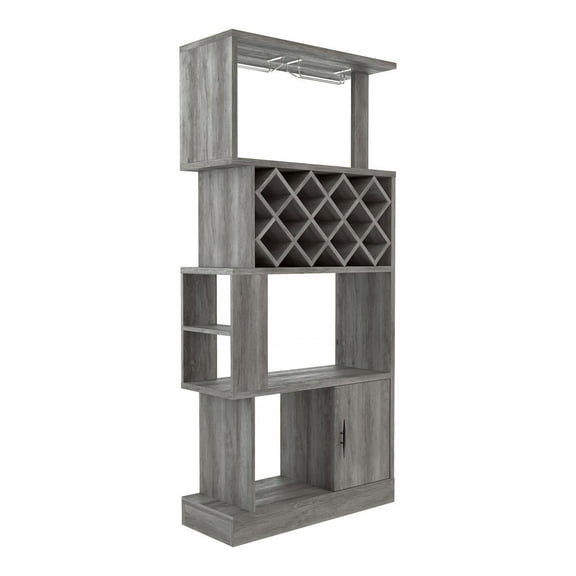 ENITIAL STAR Arlo 11-Bottle Wood Wine Cabinet